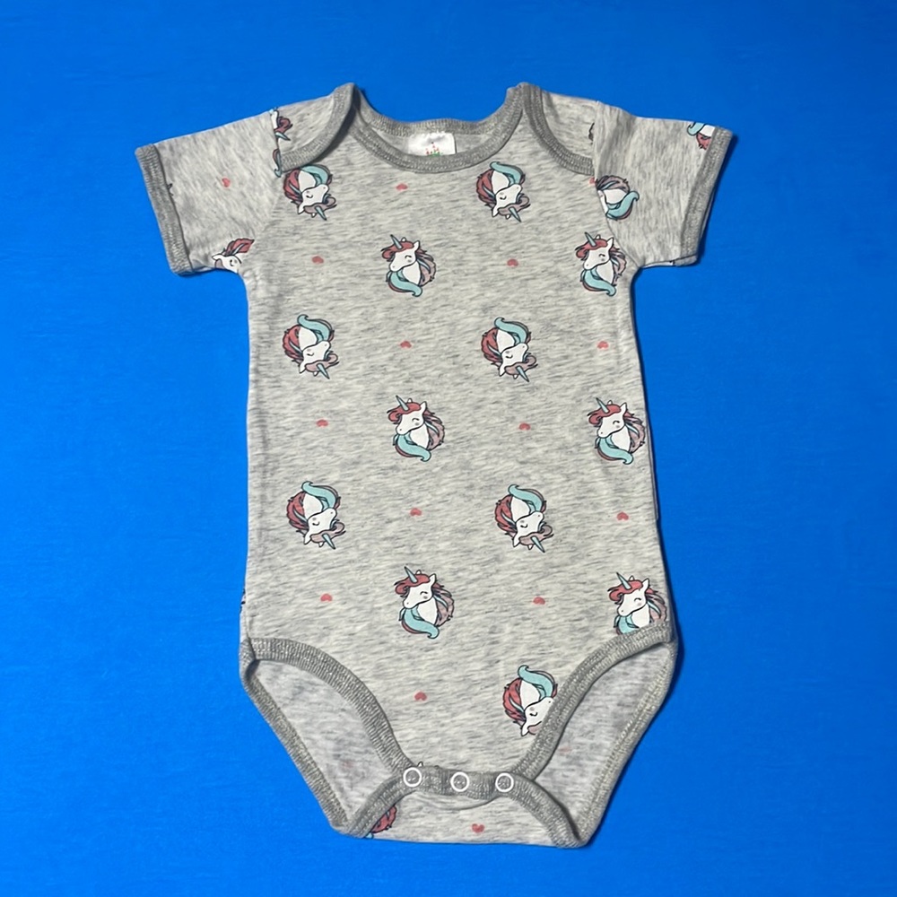 Gray Unicorn Onesie